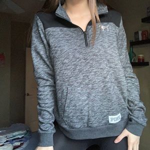 Grey Victoria secret half zip pullover jacket